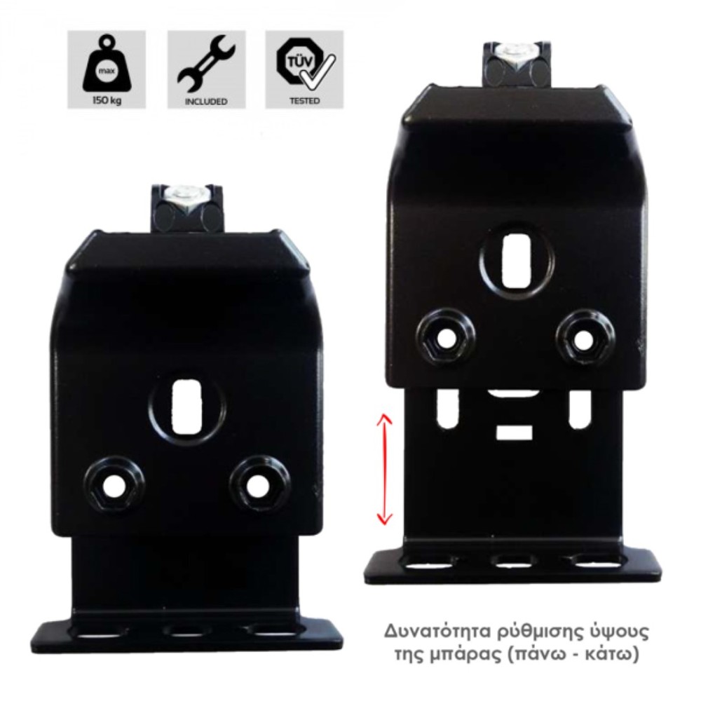ΚΙΤ ΜΠΑΡΕΣ ΓΙΑ NISSAN INTERSTAR H1/H2 1997-2010 ΜΕ ΕΠΑΓΓΕΛΜΑΤΙΚΕΣ ΜΠΑΡΕΣ ΑΛΟΥΜΙΝΙΟΥ MENABO (8450/MB X 3 - FIX606FP X 3)