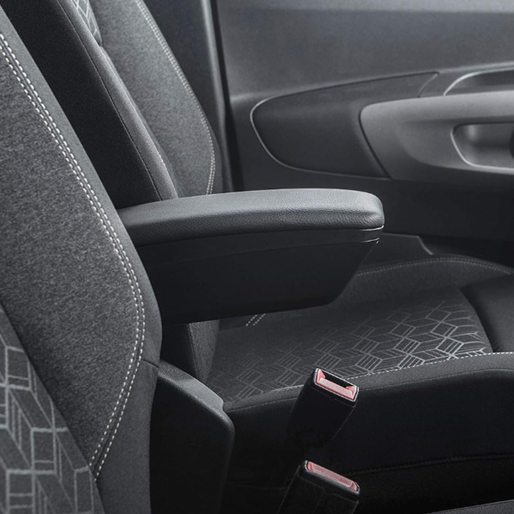 Ολοκληρωμένος Τεμπέλης Καθίσματος ARMSTER 3 SEAT MOUNTED για Dacia Lodgy LHD 2015+ από Πλαστικό και Vegan Δέρμα σε Μαύρο Χρώμα RATI - 1 τεμ.