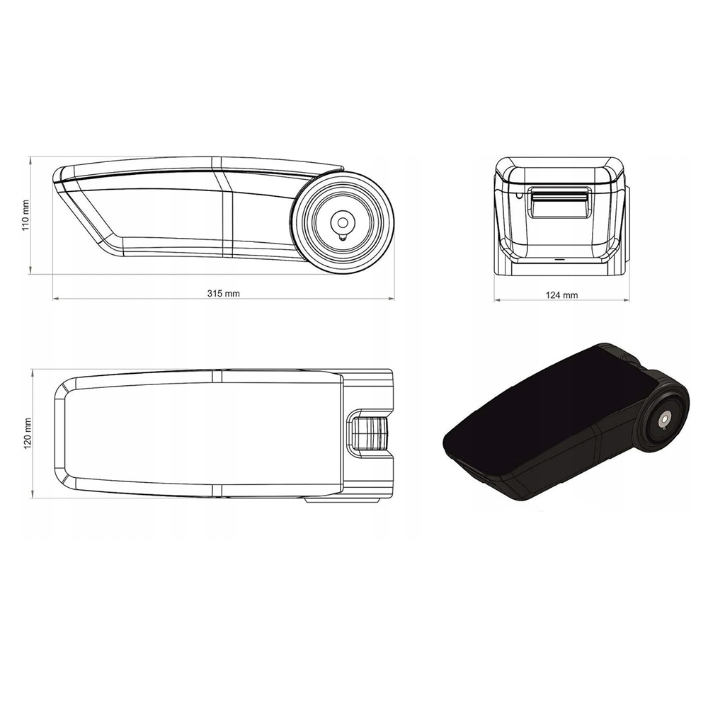 Ολοκληρωμένος Τεμπέλης Καθίσματος ARMSTER 3 PLUG & PLAY για Renault Express Van LHD 2021+ (με Εργοστασιακό Υποβραχιόνιο) από Πλαστικό και Vegan Δέρμα σε Μαύρο Χρώμα RATI - 1 τεμ.